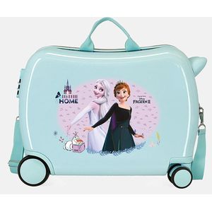 Disney Frozen Arendelle Is Home Koffer, Blauw, 50x38x20 cms, kinderkoffer