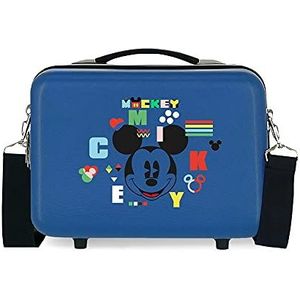 Disney Mickey Shape Shifter toilettas, aanpasbaar, meerkleurig, 29 x 21 x 15 cm, stijf, ABS, 9,14 l, 0,84 kg