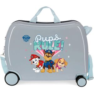 Paw Patrol rol zit kinderkoffer ABS licht grijs Ride On