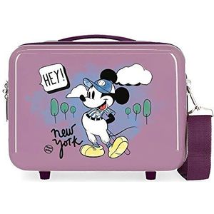 Disney Mickey Let's Travel toilettas, aanpasbaar, paars, 29 x 21 x 15 cm, stijf ABS 9,14 l