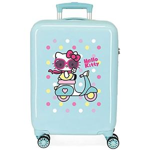 Hello Kitty Bende meisje, Turkoois, Trolley Cabine koffer