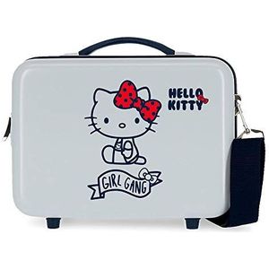 Hello Kitty toilettas, Lichtblauw, 29x21x15 cms, toilettas