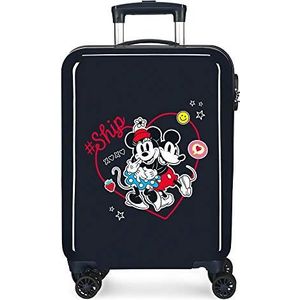 Disney Always Be Cabinekoffer voor kinderen, 38 x 55 x 20 cm, marineblauw, 38x55x20 cms, cabine koffer