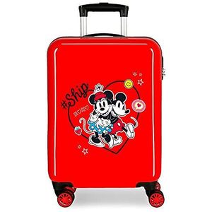 Disney Always Be Kind Cabinekoffer, 38 x 55 x 20 cm, Rood, Handbagage koffer