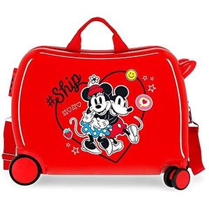 Disney Always Be Kinderkoffer voor kinderen, 50 x 38 x 20 cm, Rood, 50x38x20 cms, kinderkoffer