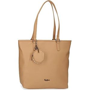 Pepe Jeans wit, Beige, Eén maat, shopper tas