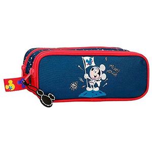 Disney Mickey op de maan reisaccessoire voor jongens Mickey op de maan blauw 23 x 9 x 7 cm, Azur, 23x9x7 cms, Tas met twee vakken