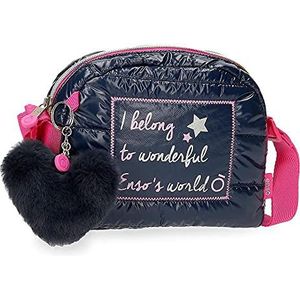 Enso Make A Wish Equipaje - Messenger Bag voor meisjes, Rosa Roja, 32x42x15 cms, Schoolrugzak voor laptop aanpasbaar