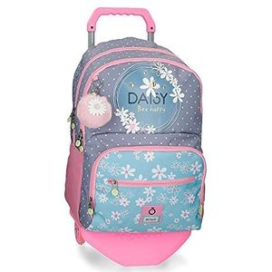 Enso Daisy Schoudertas voor meisjes, Azur, 33x43x17 cms, trolley rugzak