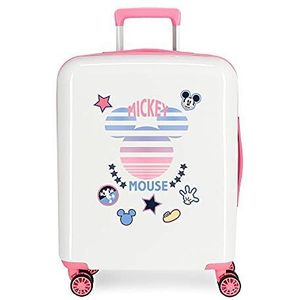 Disney Mickey Jeans bagage, 40 x 55 x 20 cm, wit, Wit., 40x55x20 cms, koffer