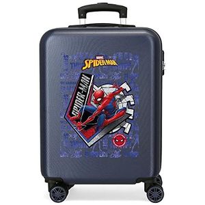 Marvel Grote Power Bagage, Navy Blauw, Koffer