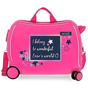 Enso Make a Wish kinderkoffer, 50 x 38 x 20 cm, Roze, 50x38x20 cms, kinderkoffer