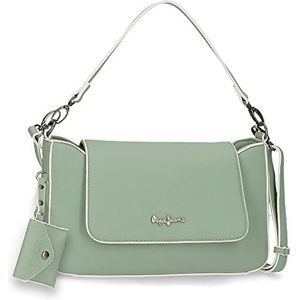 Pepe Jeans Jeny Bagage Messenger Bag voor dames, groen, Eén maat, Schoudertassen met klep