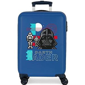 Star Wars Galactic Empire cabinetas, blauw, 38 x 55 x 20 cm, stijve ABS-combinatiesluiting aan de zijkant, 34 l, 2 kg, 4 dubbele wielen, handbagage.