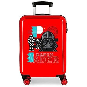 Star Wars Galactic Empire cabinetas, rood, 38 x 55 x 20 cm, ABS, zijdelingse cijfercombinatiesluiting, 34 l, 2 kg, 4 dubbele wielen, handbagage.