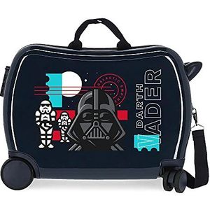 Star Wars Galactic Empire kinderkoffer, blauw, 50 x 38 x 20 cm, stijf, ABS, zijdelingse cijfercombinatiesluiting, 34 l, 1,8 kg, 4 wielen, handbagage.
