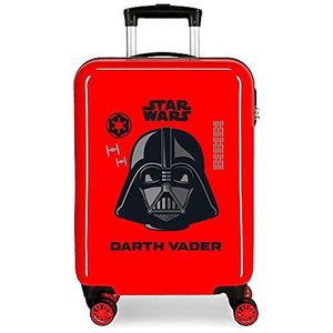 Star Wars Darth Vader Handbagage rood 38 x 55 x 20 cm harde schaal ABS zijcombinatie sluiting 34 liter 2 kg 4 dubbele wielen handbagage, Rood, 38x55x20 cms, cabine koffer
