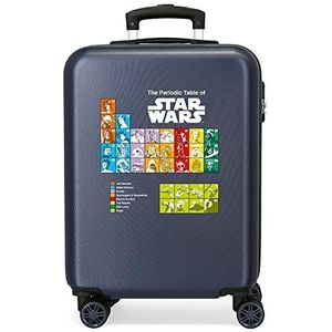 Star Wars Badges cabinetas, blauw, 38 x 55 x 20 cm, stijf, ABS, zijdelingse cijfercombinatiesluiting 34 2 kg, 4 dubbele wielen, handbagage.