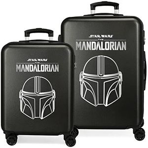 Star Wars Legend kofferset zwart 55/68 cm harde schaal ABS zijcombinatieslot 104L 6kg 4 dubbele wielen handbagage
