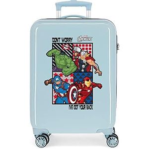Marvel All Avengers Handbagage voor kinderen, blauw, 38 x 55 x 20 cm, Blauw, 38x55x20 cms, cabinekoffer