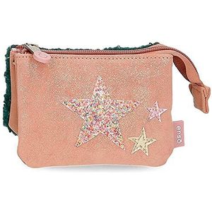 Enso Shine Stars portemonnee roze 14 x 10 x 3,5 cm kunstleer