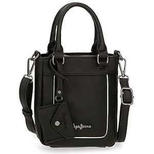 Pepe Jeans Jeny Bagage Messenger Bag voor dames, zwart, Eén maat, handtas met schouderriem