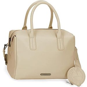 Pepe Jeans Salma Bagage Messenger Bag voor dames, beige, Eén maat, Bowling tas