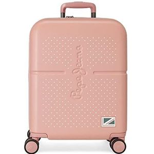 Pepe Jeans Laila cabinetrolley, roze, 40 x 55 x 20 cm, stijve ABS-sluiting, geïntegreerd, 37 l, 2,74 kg, 4 wielen, uitschuifbaar, handbagage