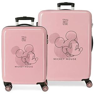 Disney Mickey Outline, Roze, Kofferset