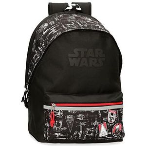 Star Wars space mission dubbele laptoprugzak, zwart., schoolrugzak