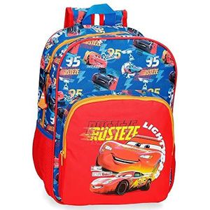 Disney Cars Rusteze Lightyear schoolrugzak, aanpasbaar, rood, 27 x 38 x 12 cm, polyester 13,68 l