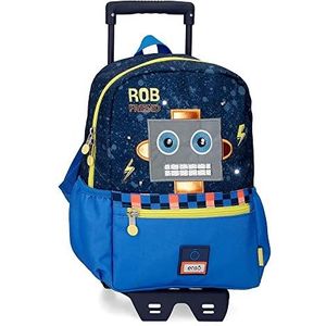 Enso Rob Friend rugzak voor kleuterschool, blauw, Blauw, rugzak + trolley