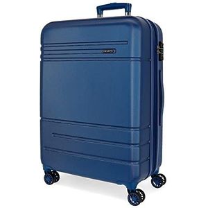 Movom Galaxy koffer middelgroot, grijs, 48 x 68 x 27 cm, hard plastic, zijdelingse combinatiesluiting, 72 l, 3,86 kg, 4 wielen