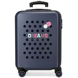 Movom Dreams Time Cabinetrolley, blauw, 38 x 55 x 20 cm, hard plastic, zijdelingse combinatiesluiting, 35 2 kg, 4 wielen, handbagage