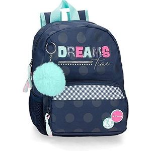 MOVOM Dreams Time kleuterschoolrugzak blauw 23 x 28 x 10 cm polyester 6,44 L blauw kleuterschoolrugzak blauw kleuterschool rugzak kleuterschool rugzak kleuterschool, Blauw, kleuterschoolrugzak