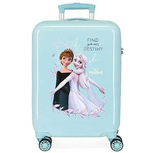 Disney Frozen Memories Kabinentrolley, blauw, 38 x 55 x 20 cm, Starr, ABS-combinatiesluiting, Blauw, Talla Unica, Koffer