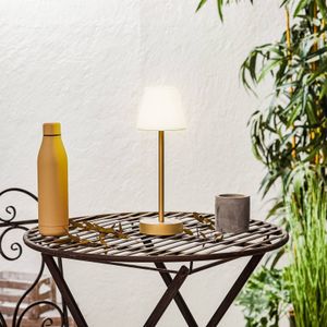 Newgarden Lola Slim LED tafellamp accu, messing