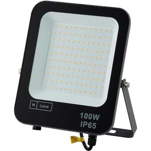 M Ledme - Napoli 100 W led-schijnwerper, 12000 lumen, IP65 instelbaar, warme kleur (3000 k), buitenverlichting, gebruik voor tuin, binnenplaats, parkeerplaats, hotel, boten enz.