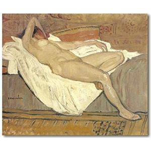 Decoratief schilderij: kleine blikvanger op een bed – Théophile Alexandre stenen 57 x 48 cm. Direct printen