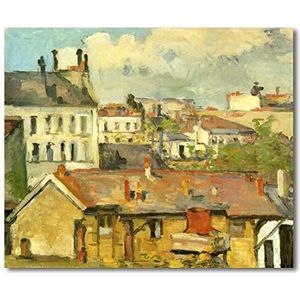 Schilderdecoratie: dak de Parijs – Paul Cezanne 90 x 75 cm. Direct printen