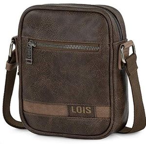 Lois - Crossbody Bag Heren, Schoudertas Dames, Schoudertas, Shoulder Bag Man, Shoulder Bag - Stijlvol en Veelzijdig 310216, Bruine