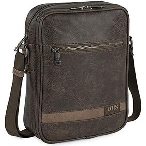 Lois - Crossbody Bag Heren, Schoudertas Dames, Schoudertas, Shoulder Bag Man, Shoulder Bag - Stijlvol en Veelzijdig 310226, Bruine