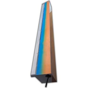Warmpool Led-inbouw-waterval van acryl RGB (verwisselbare ledstrip) incl. afstandsbediening en transformator verschillende maten (150 cm lipje 3,5 cm)