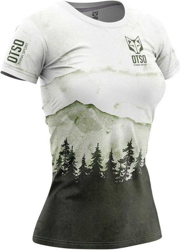 Otso - T-shirt - Groen - Katoen - Korte Mouwen