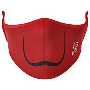 Otso Moustache Mondkapje Rood S-M