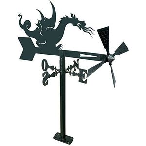 Arthifor Tuinhuis met Silhouette Dragon, metaal, zwart mat