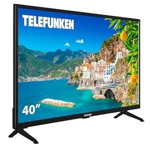 Telefunken 40DTF724 - 40 inch tv, 1920 x 1080 Full HD-resolutie, frameloos design, DVBT2/S2/C