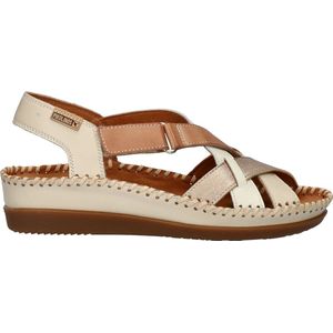 Pikolinos W8K-0741C2 - Volwassenen Sandalen met hak - Kleur: Wit/beige - Maat: 37