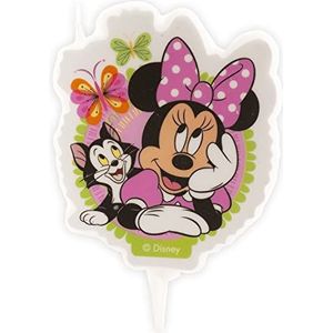 Dekora - Minnie Mouse verjaardagstaartkaars voor meisjes - 7,5 cm