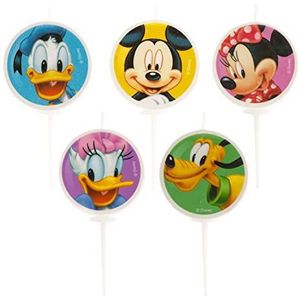 Mickey Mouse Taart Kaarsjes (3cm) (5 stuks) (deKora)